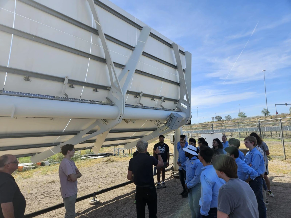 Solar desalination tour photos